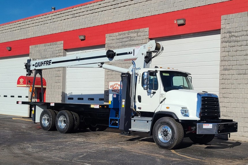 Manitex 26101C on 2026 Freightliner 108SD -  Front Street Side