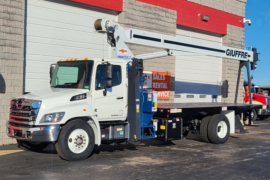 Manitex 1970C on 2025 Hino L7 Automatic - Front Driver's Side