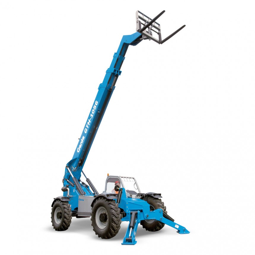 Genie GTH-1056 • 10,000 LB Capacity • 56ft Reach Forklift Telehandler
