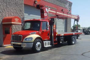 Manitex 1970C on 2018 Freightliner M2 - Front street side