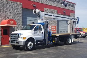 Manitex 1970C on New 2015 Ford F750 - Front Street Side
