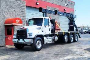 New Manitex 110-35 Trolley Boom on '22 Freightliner 114SD  - Front Street Side
