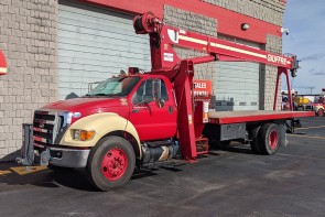 Used Manitex 1970C on 2013 Ford F750 - Front Street Side