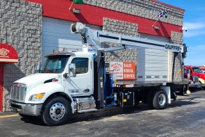 Manitex 19 ton on 2025 Peterbilt 537 Auto - Front Street Side