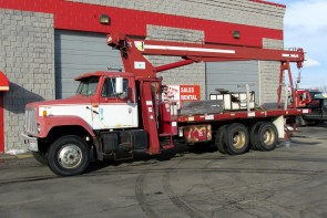 Terex BT3470 on International Truck Front Driver Side