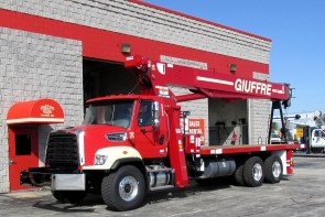 Terex BT4792 on 2016 Freightliner 108SD -  front street side view