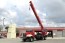Red Manitex 30112S on 2016 Kenworth T470 - Front View with Boom up