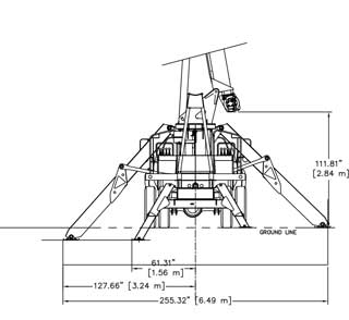 Terex BT3470 Tandem Axle Rear Dimensions